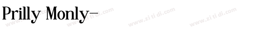 Prilly Monly字体转换